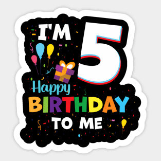 Five 5Yr 5Th Hap 5 Sticker